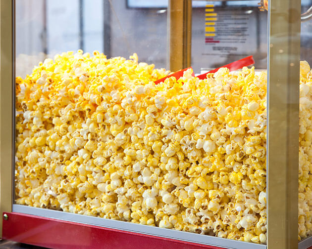 Popcorn, snacks and frozen treats available at Tom & Jerry's Mini Golf snack bar